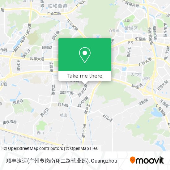 顺丰速运(广州萝岗南翔二路营业部) map