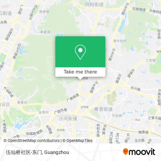 伍仙桥社区-东门 map