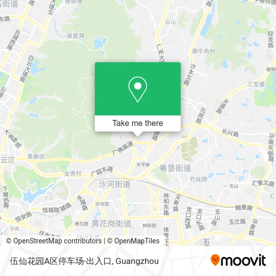 伍仙花园A区停车场-出入口 map