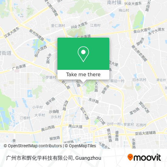 广州市和辉化学科技有限公司 map