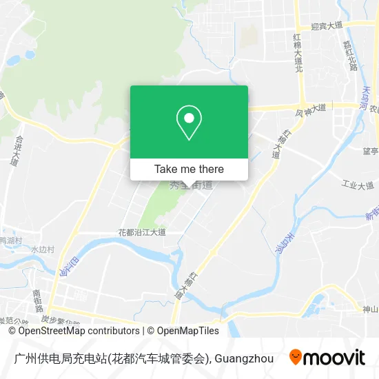 广州供电局充电站(花都汽车城管委会) map