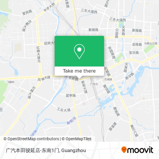 广汽本田骏延店-东南1门 map