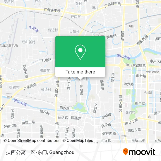 扶西公寓一区-东门 map