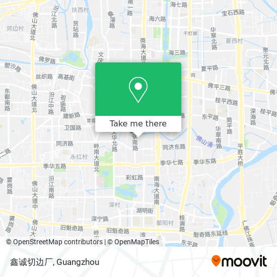 鑫诚切边厂 map