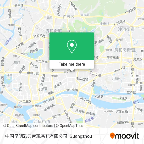 中国昆明彩云南现茶苑有限公司 map