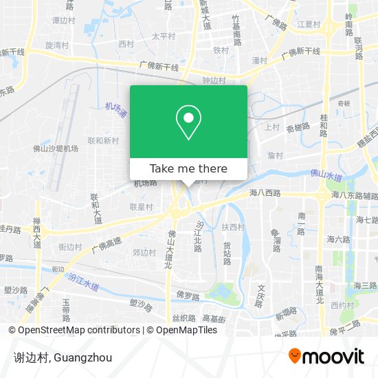 谢边村 map
