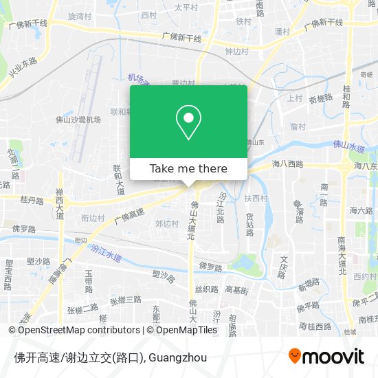 佛开高速/谢边立交(路口) map
