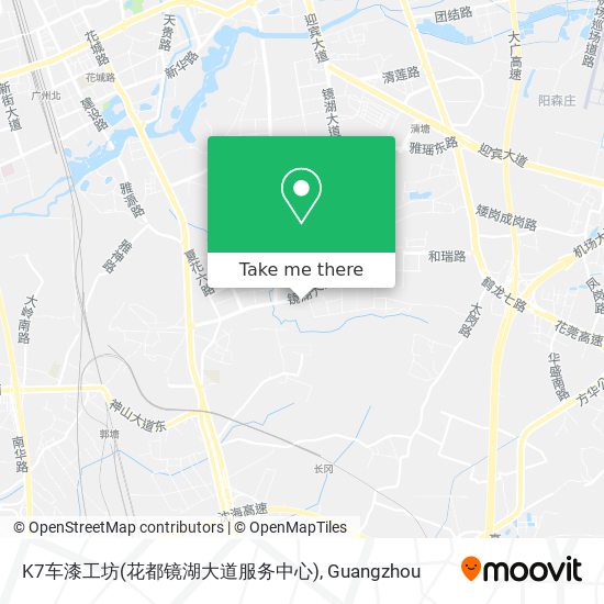 K7车漆工坊(花都镜湖大道服务中心) map