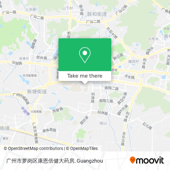 广州市萝岗区康恩倍健大药房 map