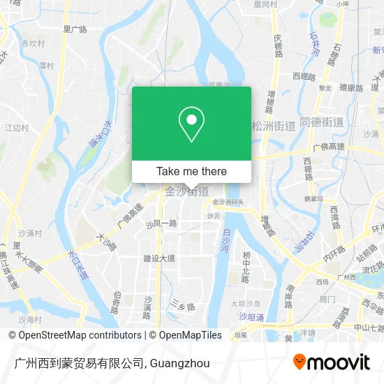 广州西到蒙贸易有限公司 map