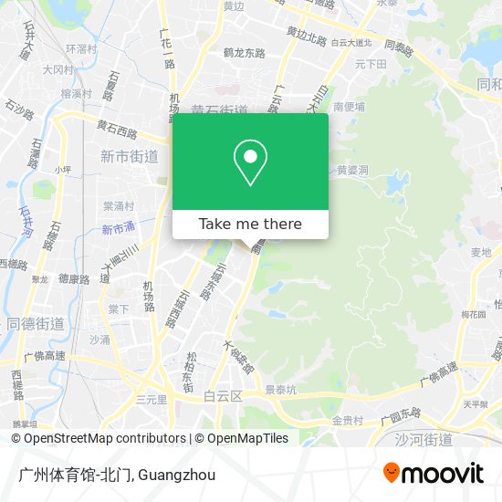 广州体育馆-北门 map