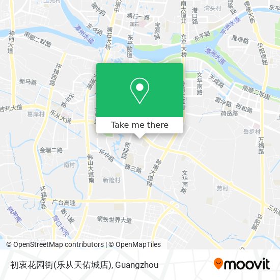 初衷花园街(乐从天佑城店) map