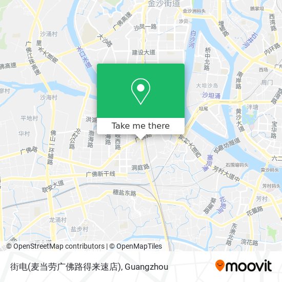 街电(麦当劳广佛路得来速店) map