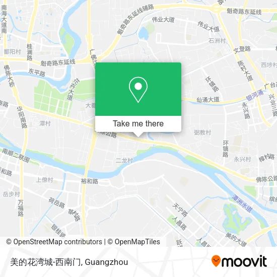 美的花湾城-西南门 map