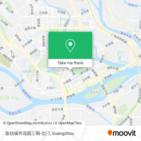 嘉信城市花园三期-北门 map