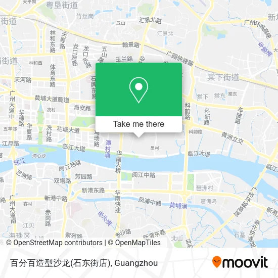 百分百造型沙龙(石东街店) map