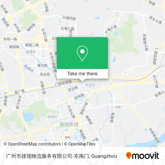 广州市雄现物流服务有限公司-东南门 map
