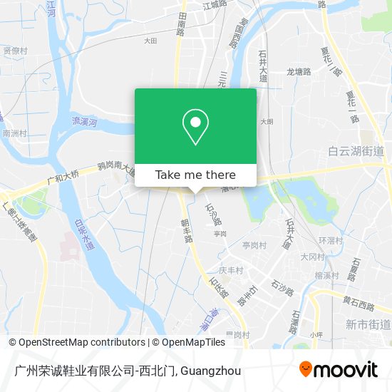 广州荣诚鞋业有限公司-西北门 map