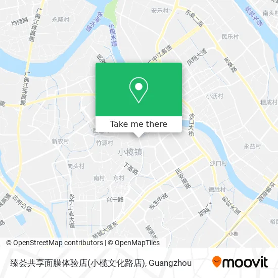 臻荟共享面膜体验店(小榄文化路店) map