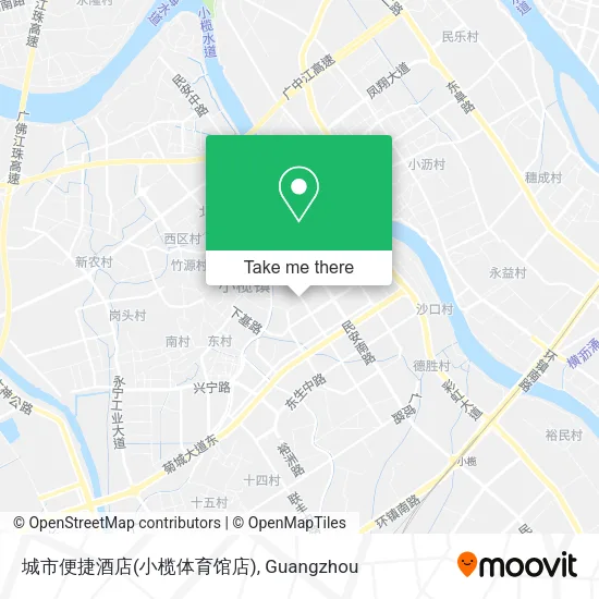 城市便捷酒店(小榄体育馆店) map