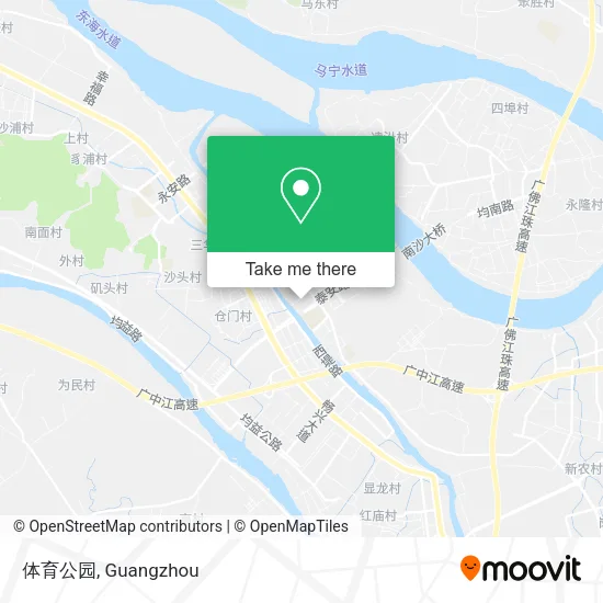 体育公园 map
