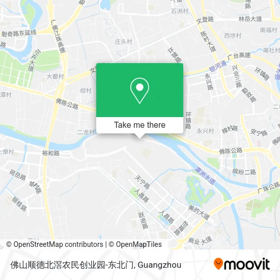 佛山顺德北滘农民创业园-东北门 map