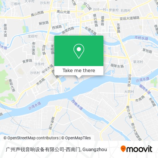 广州声锐音响设备有限公司-西南门 map