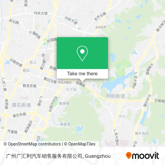 广州广汇利汽车销售服务有限公司 map