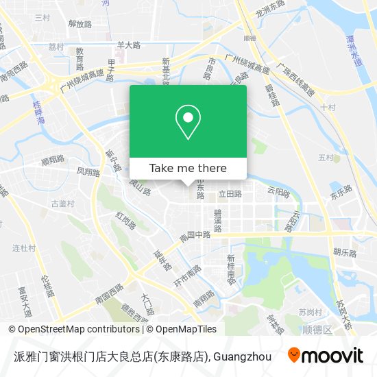 派雅门窗洪根门店大良总店(东康路店) map