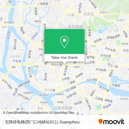 无障碍电梯(西门口地铁站D口) map