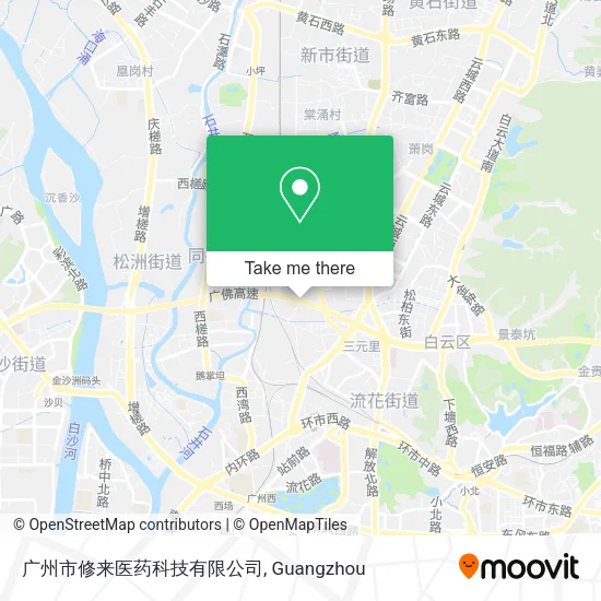 广州市修来医药科技有限公司 map