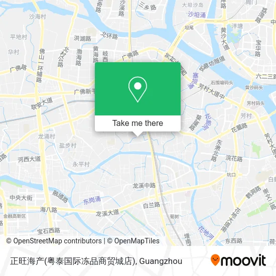 正旺海产(粤泰国际冻品商贸城店) map