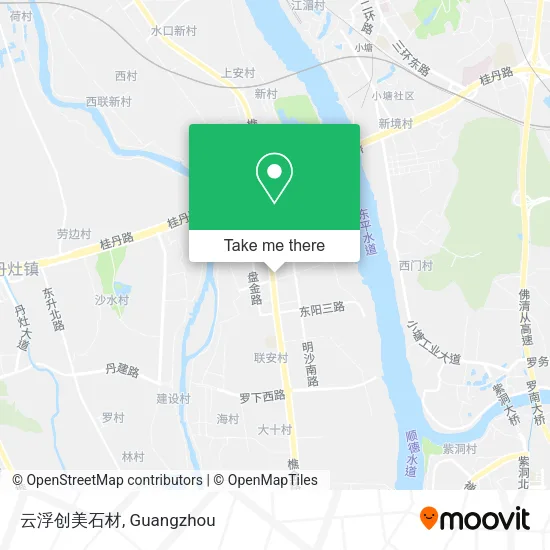 云浮创美石材 map