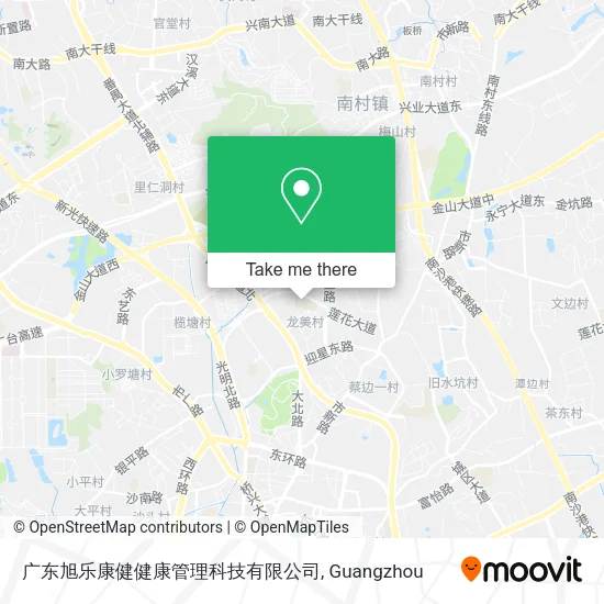 广东旭乐康健健康管理科技有限公司 map