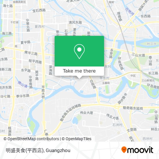 明盛美食(平西店) map