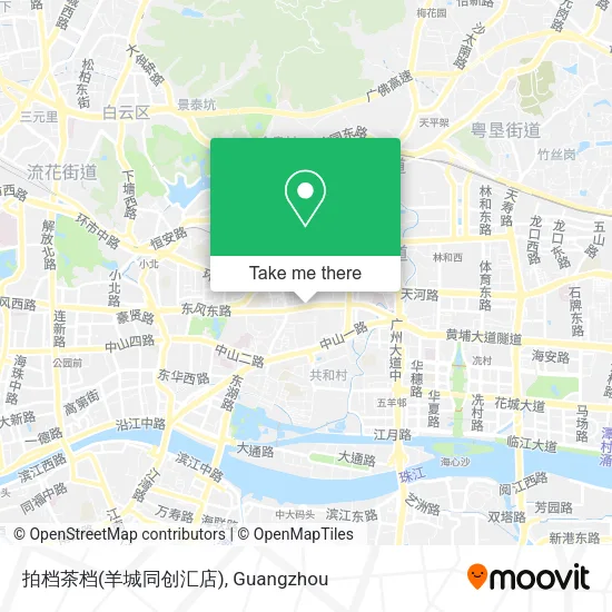 拍档茶档(羊城同创汇店) map
