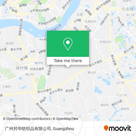 广州邦华纺织品有限公司 map
