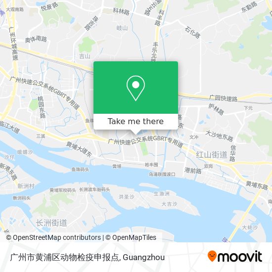 广州市黄浦区动物检疫申报点 map
