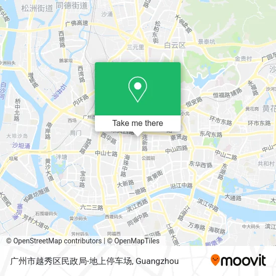 广州市越秀区民政局-地上停车场 map