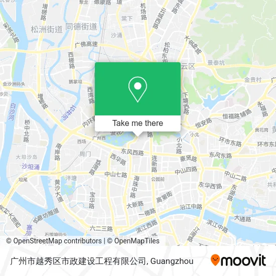 广州市越秀区市政建设工程有限公司 map