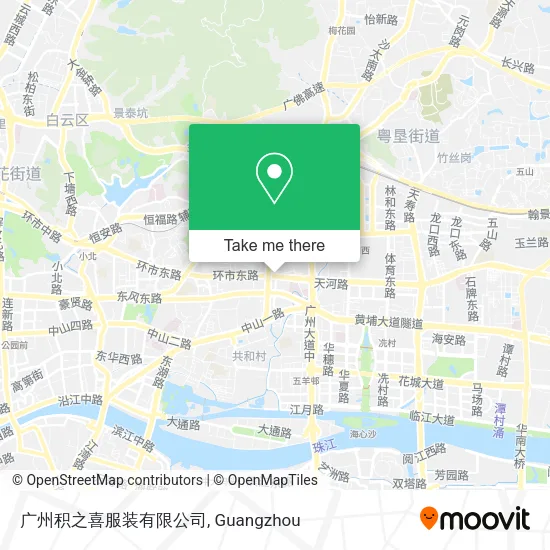 广州积之喜服装有限公司 map