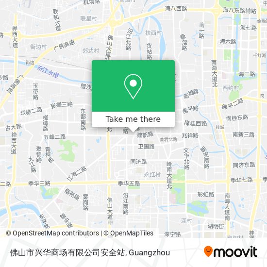 佛山市兴华商场有限公司安全站 map