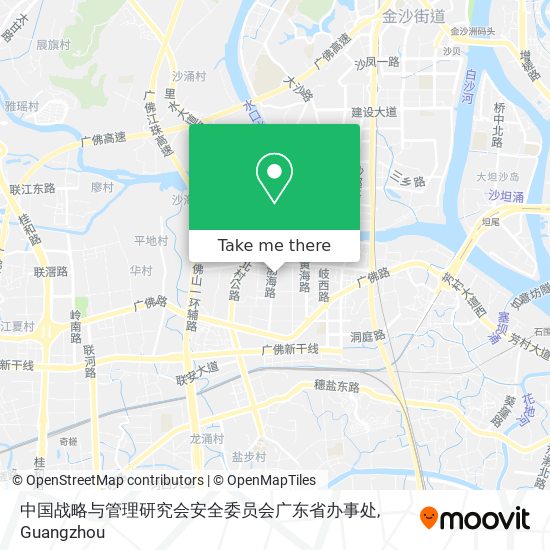 中国战略与管理研究会安全委员会广东省办事处 map