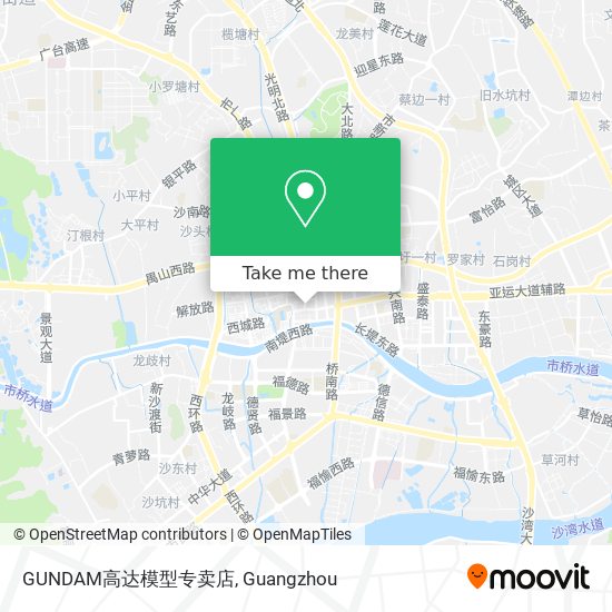 How To Get To Gundam高达模型专卖店in 市桥 东环 沙头by Bus Or Metro