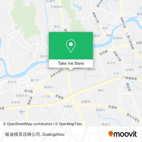 银迪模具压铸公司 map