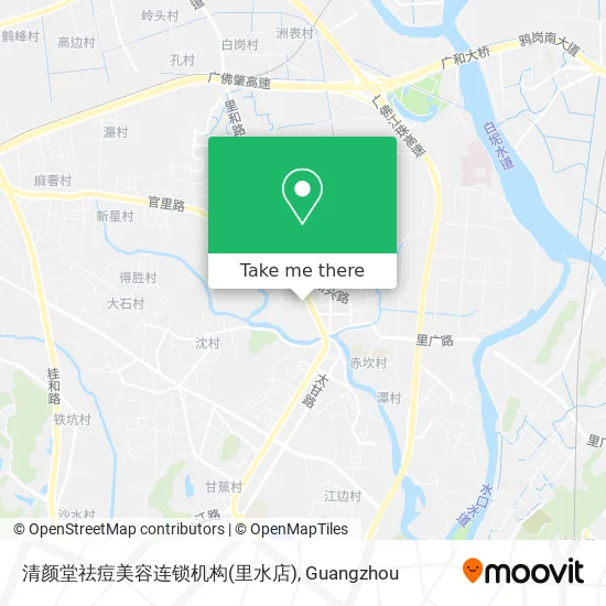 清颜堂祛痘美容连锁机构(里水店) map