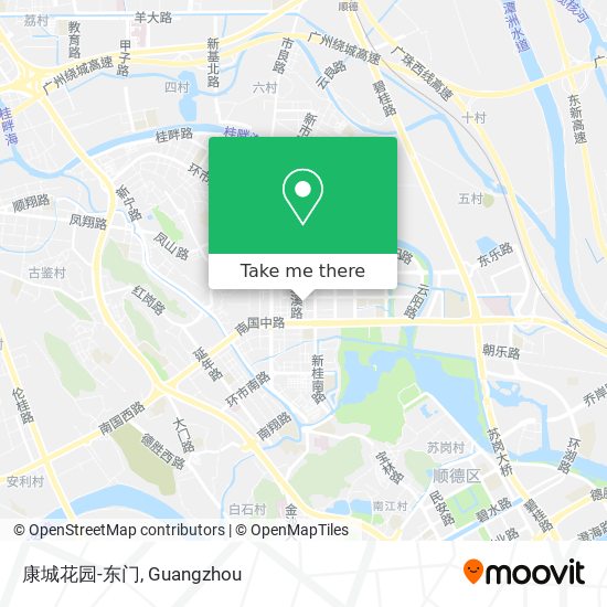 康城花园-东门 map