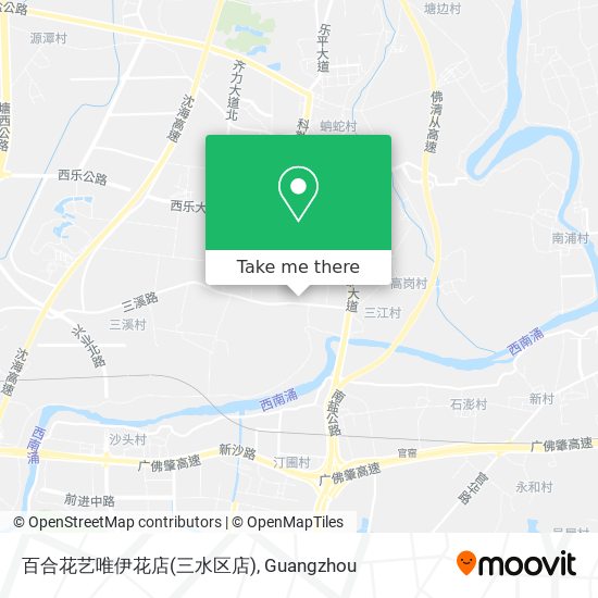 百合花艺唯伊花店(三水区店) map