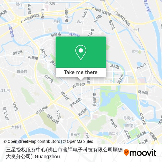 三星授权服务中心(佛山市俊禅电子科技有限公司顺德大良分公司) map