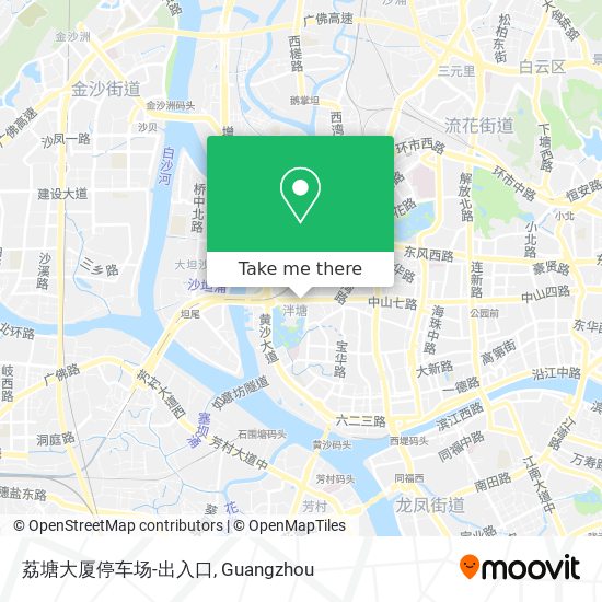 荔塘大厦停车场-出入口 map
